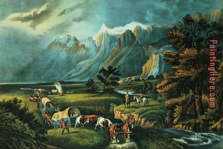 Currier and Ives Emigrants Crossing the Plains